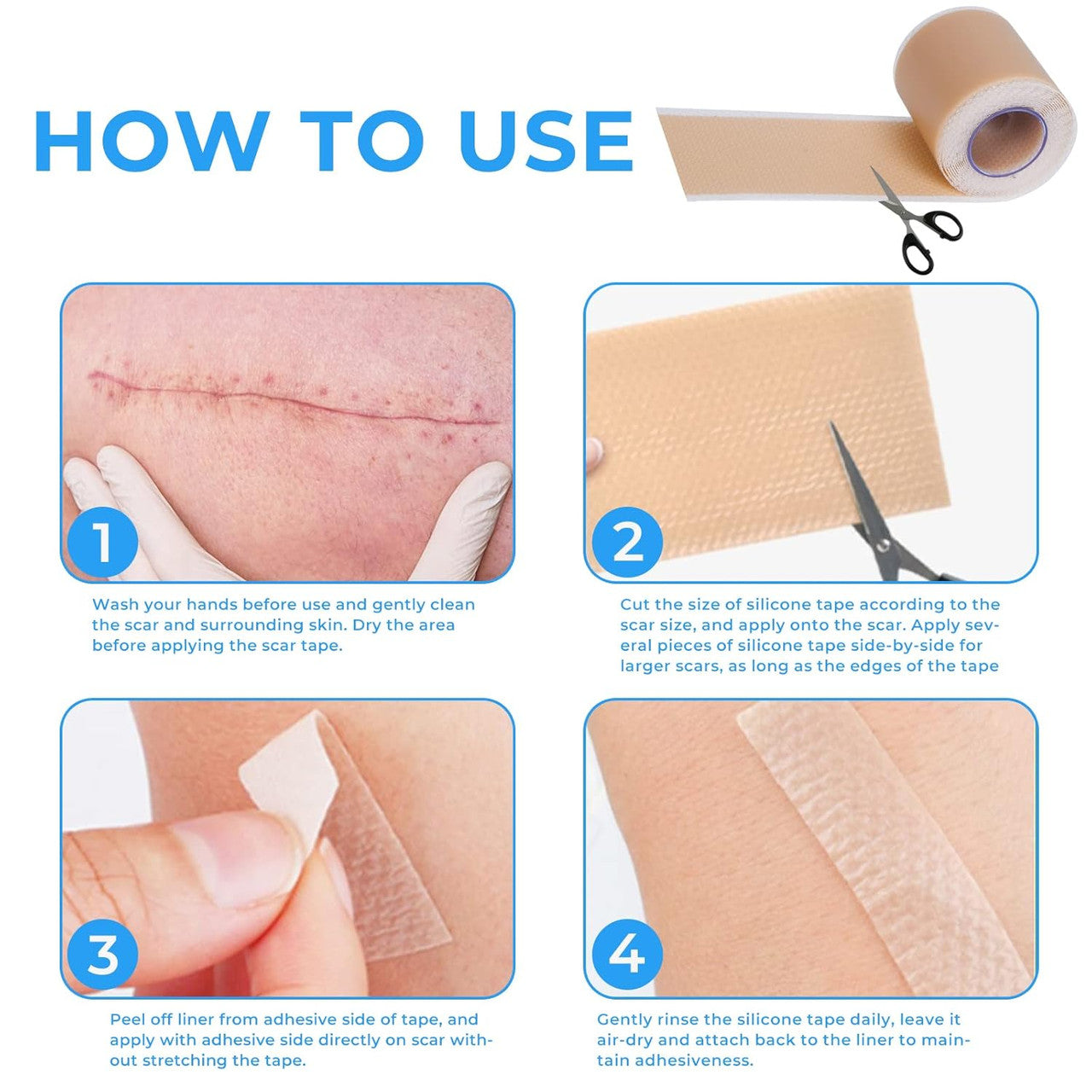 Scar Free Skin Tape - Smooth Skin, Scar-Free Confidence