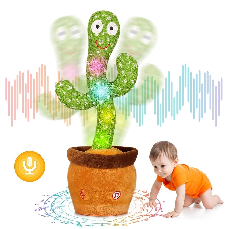 Rechargeable Cactus Talking / Voice Recording Toy
