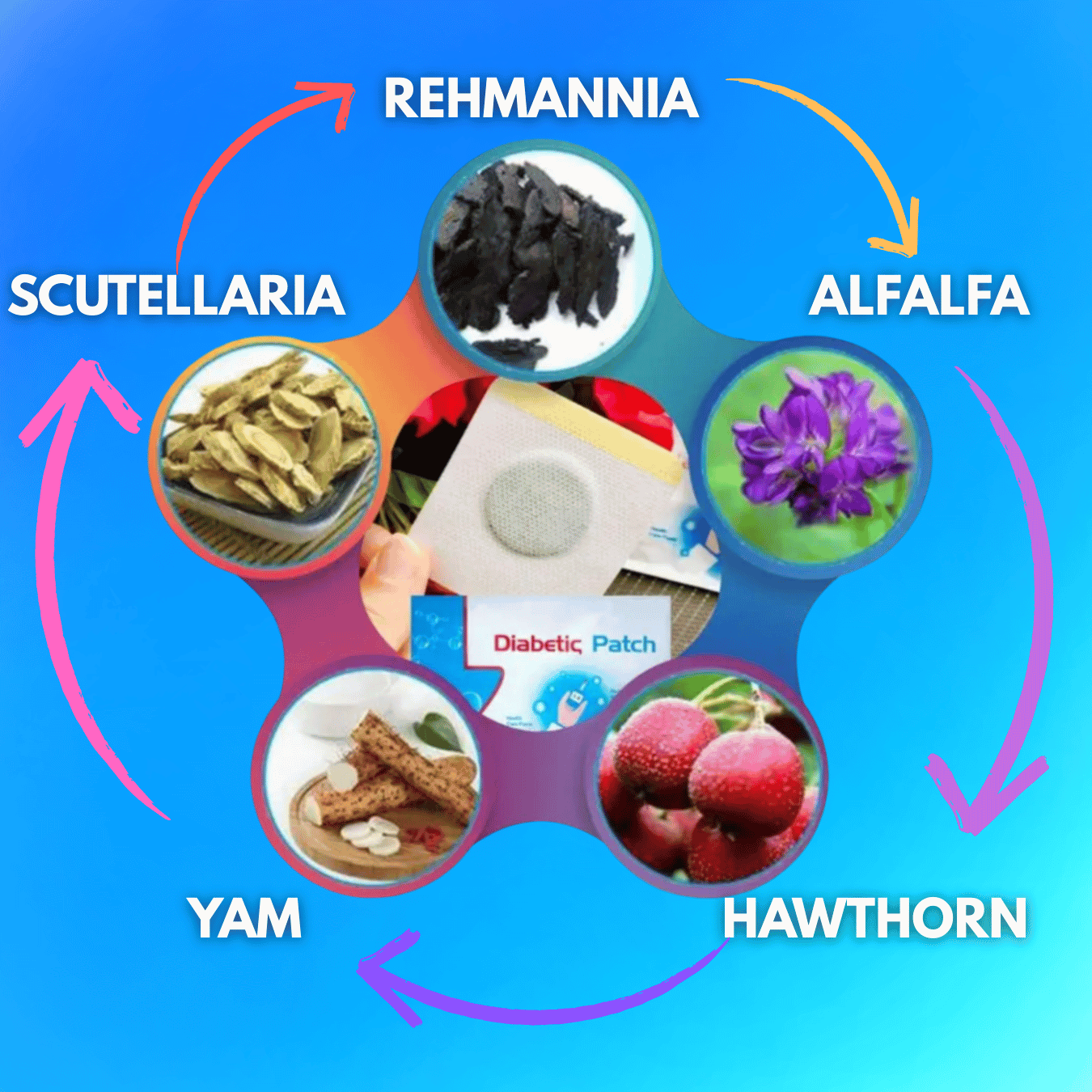 GlucoCare Sugar Control Foot Patches (10 Pcs)